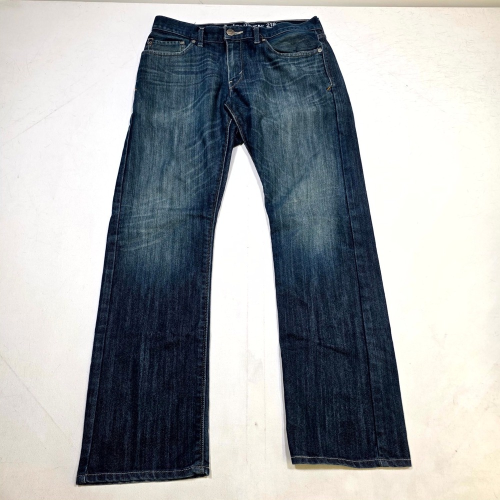 Denizen from Levis 218 Jeans Mens 32x32 Blue Slim Straight Fit Dark Wash Denim